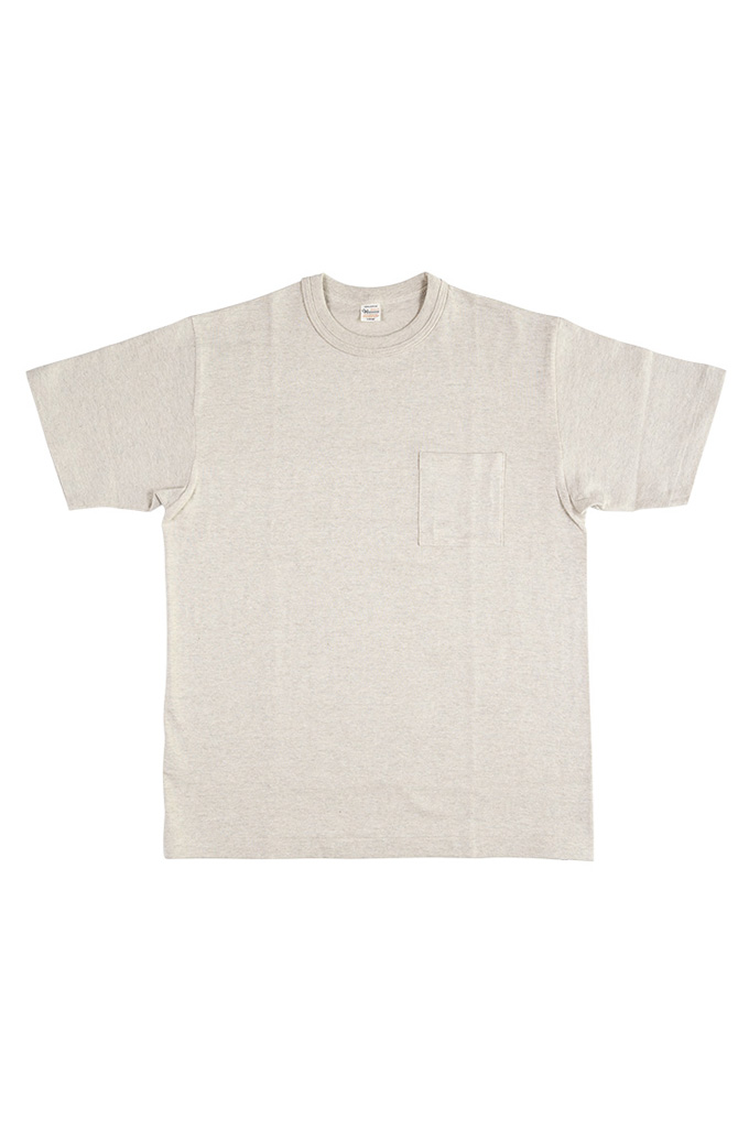 Warehouse Slub Cotton T-Shirt - Oatmeal Pocket - Image 0