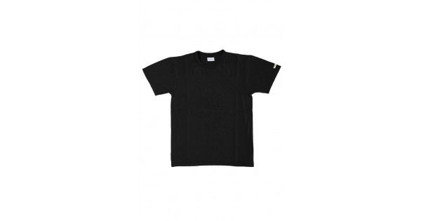 Flat Head Loopwheeled Blank T-Shirt - Black