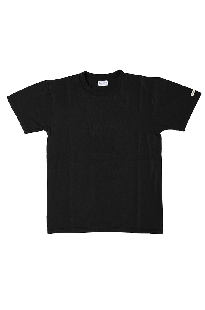 Flat Head Loopwheeled Blank T-Shirt - Black - Image 0