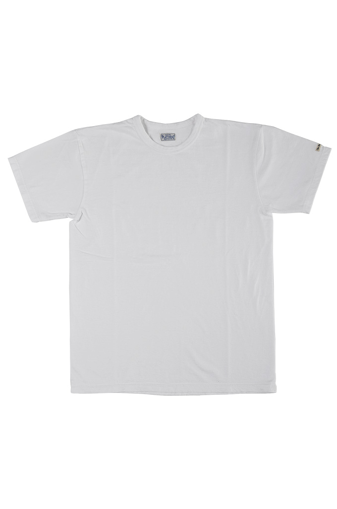 Flat Head Loopwheeled Blank T-Shirt - White