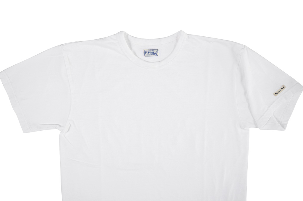 Flat Head Loopwheeled Blank T-Shirt - White - Image 2