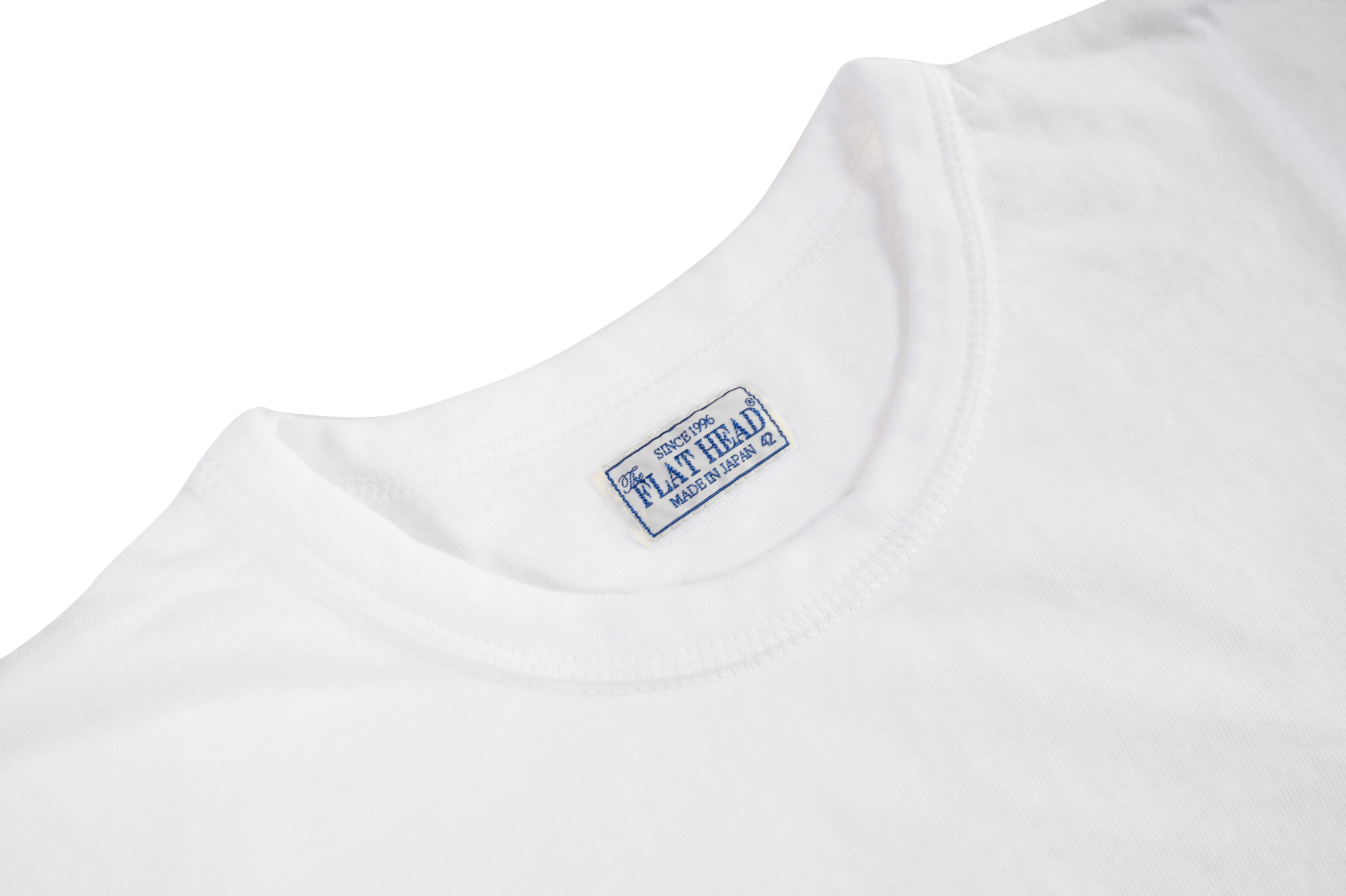 Flat Head Loopwheeled Blank T-Shirt - White - Image 6