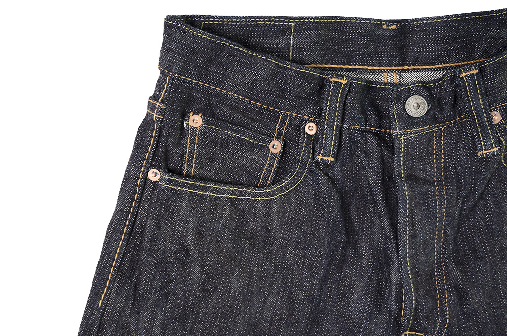 Pure Blue Japan EX-019 17.5oz Extra Slub Denim Jeans - Straight Tapered - Image 9