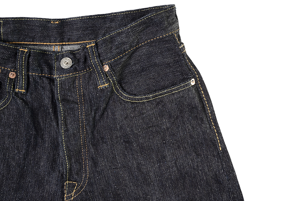 Pure Blue Japan EX-019 17.5oz Extra Slub Denim Jeans - Straight Tapered - Image 10
