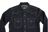 Iron Heart CPO Shirt w/ Hand Pockets - IHSH-292-IND - 18oz Indigo Vintage Denim - Image 8