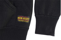 Iron Heart Ultra-Heavy Loopwheeled Hoodie - Zip-Up Black - Image 12