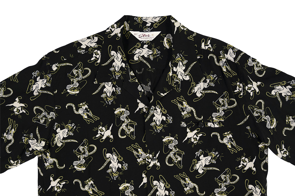 Star of Hollywood High Density Rayon Shirt - Fancy Cats - Image 8