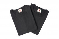 Samurai Blank T-Shirt 2-Pack - Medium Weight Black - Image 2
