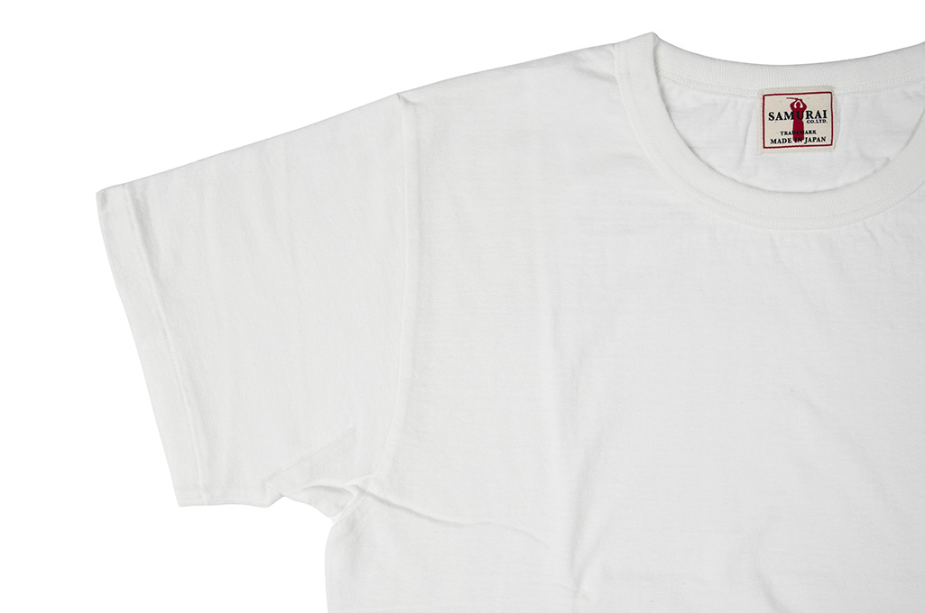 Samurai Blank T-Shirt 2-Pack - Medium Weight White - Image 6
