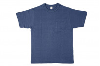Warehouse Slub Cotton T-Shirt - Navy w/ Pocket - Image 1