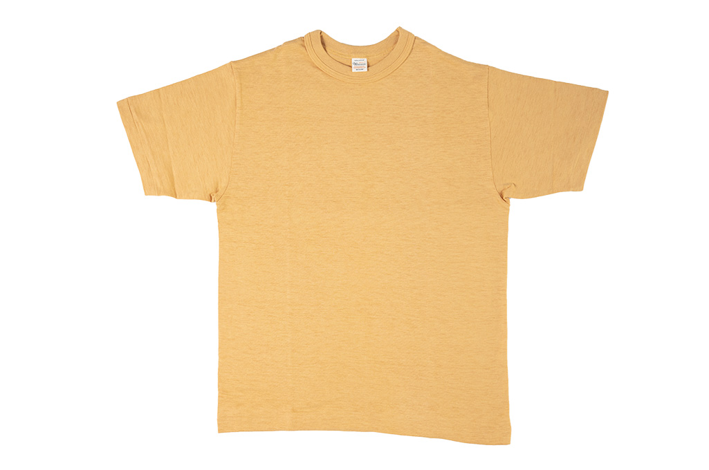 Warehouse Slub Cotton T-Shirt - Washed-Out Orange - Image 1