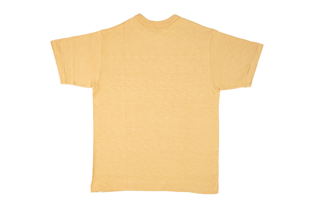 Warehouse Slub Cotton T-Shirt - Washed-Out Orange - Image 4