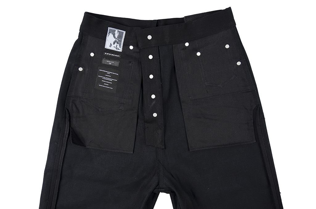 Rick Owens DRKSHDW Geth Jeans - Made In Japan 16oz Black/Black - Image 18