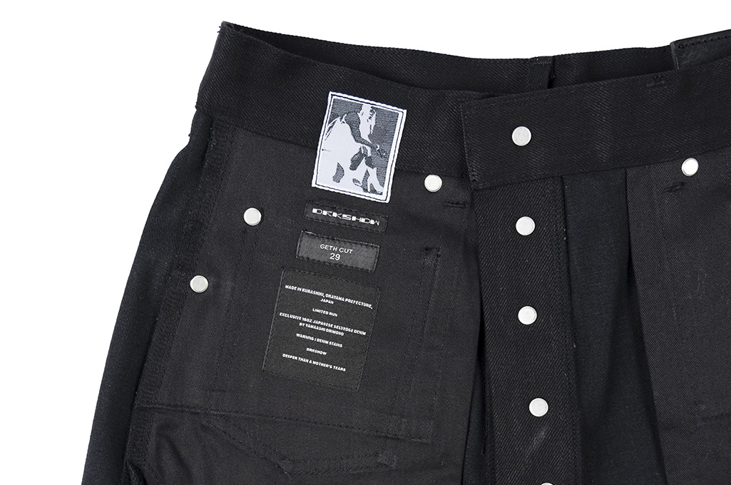 Rick Owens DRKSHDW Geth Jeans - Made In Japan 16oz Black/Black - Image 19