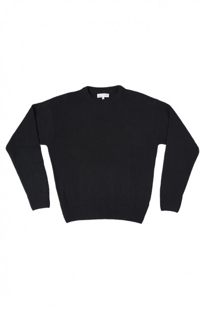 Merz b. Schwanen Cashmere Crewneck Sweater - Deep Black - Rcc05.99