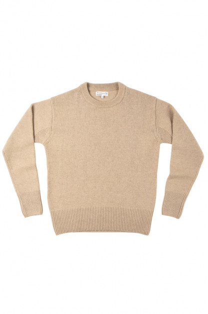 Merz b. Schwanen Merino/Cashmere Crewneck Sweater - Toffee - L0CC01.11
