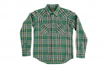 Iron Heart Ultra-Heavy Flannel - Green Tartan Check - Image 6
