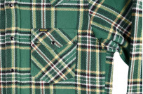 Iron Heart Ultra-Heavy Flannel - Green Tartan Check - Image 10