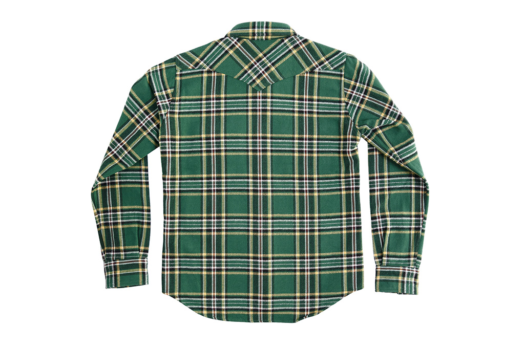 Iron Heart Ultra-Heavy Flannel - Green Tartan Check - Image 16