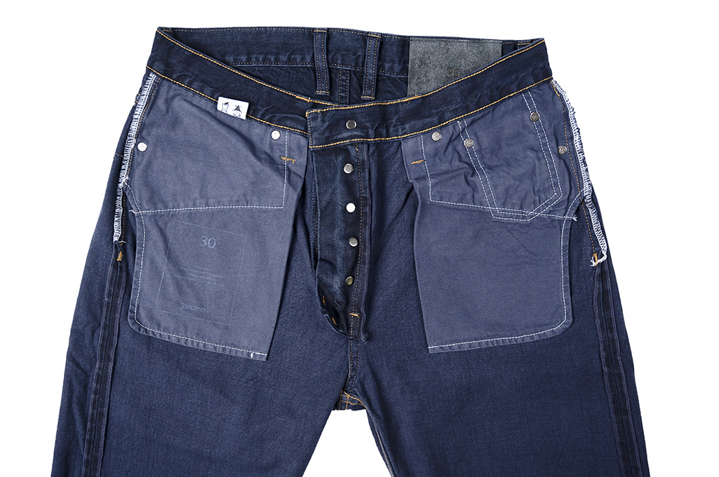 3sixteen Arcoíris Collection / CT-100x Overdyed Classic Tapered Jeans - Cobalt - Image 15