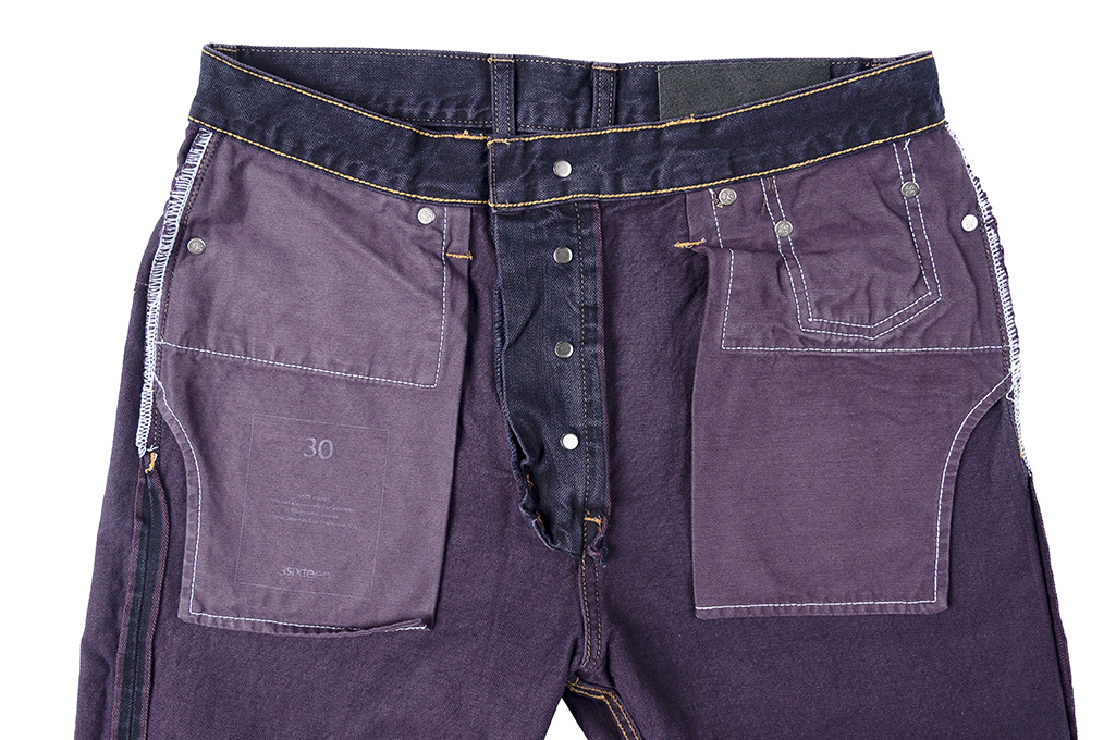 3sixteen Arcoíris Collection / NT-100x Overdyed Narrow Tapered Jeans - Violet - Image 14