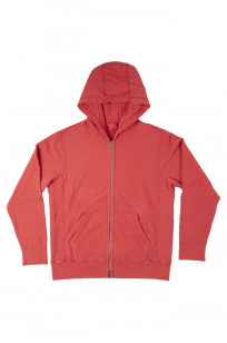 3sixteen Arcoíris Collection / Overdyed French Terry Zip Hoodie - Crimson - Image 0