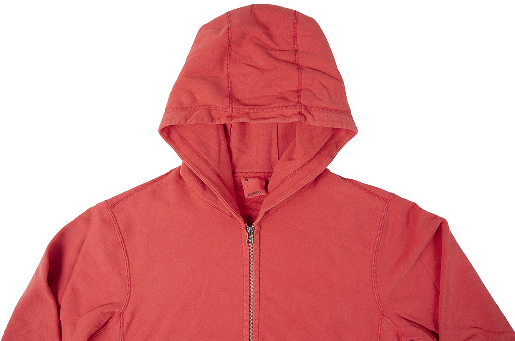 3sixteen Arcoíris Collection / Overdyed French Terry Zip Hoodie - Crimson - Image 2