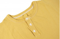 3sixteen Arcoíris Collection / Overdyed Short Sleeve Henley - Yellowish - Image 3