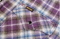 Iron Heart Ultra-Heavy Flannel - Classic Check Purple - Image 7