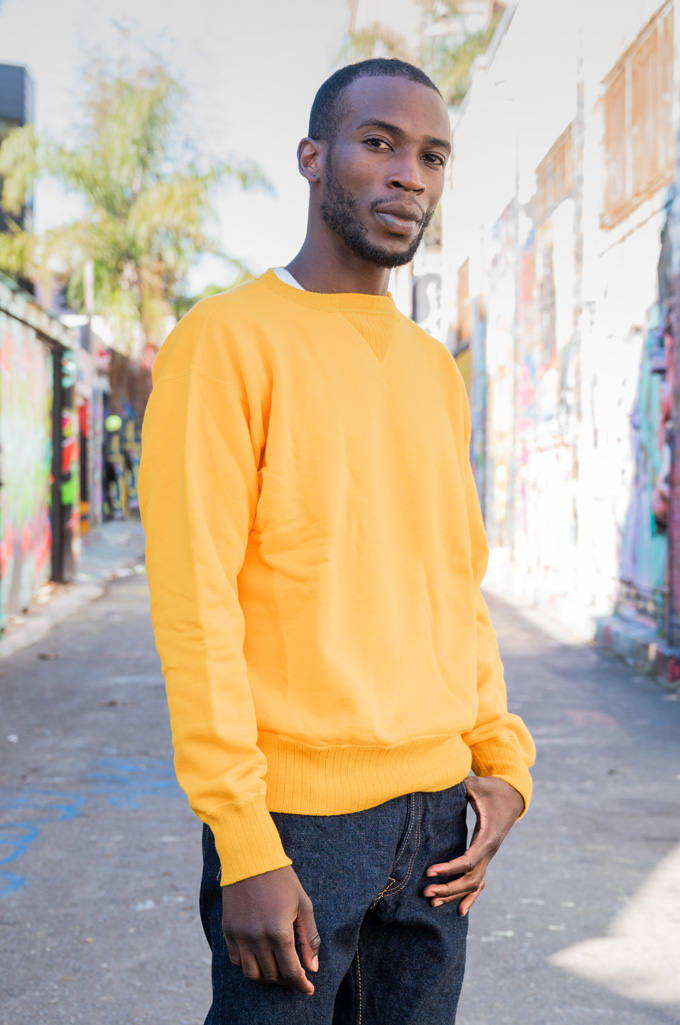 Mister Freedom “The Medalist” Crewneck Sweater - Gold - Image 1
