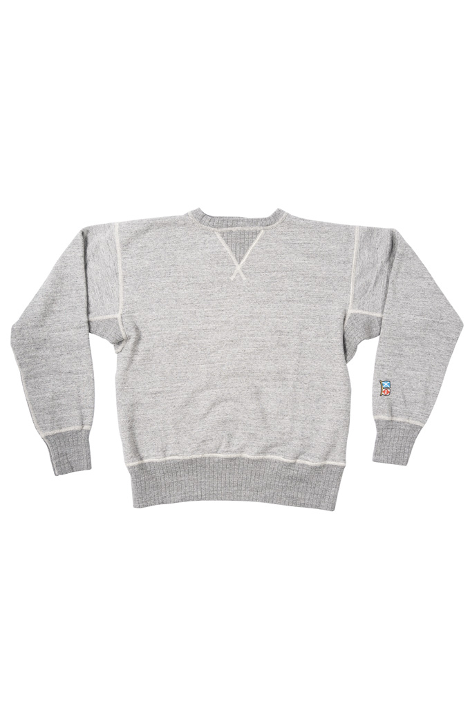 Mister Freedom “The Medalist” Crewneck Sweater - Heather Gray - Image 3