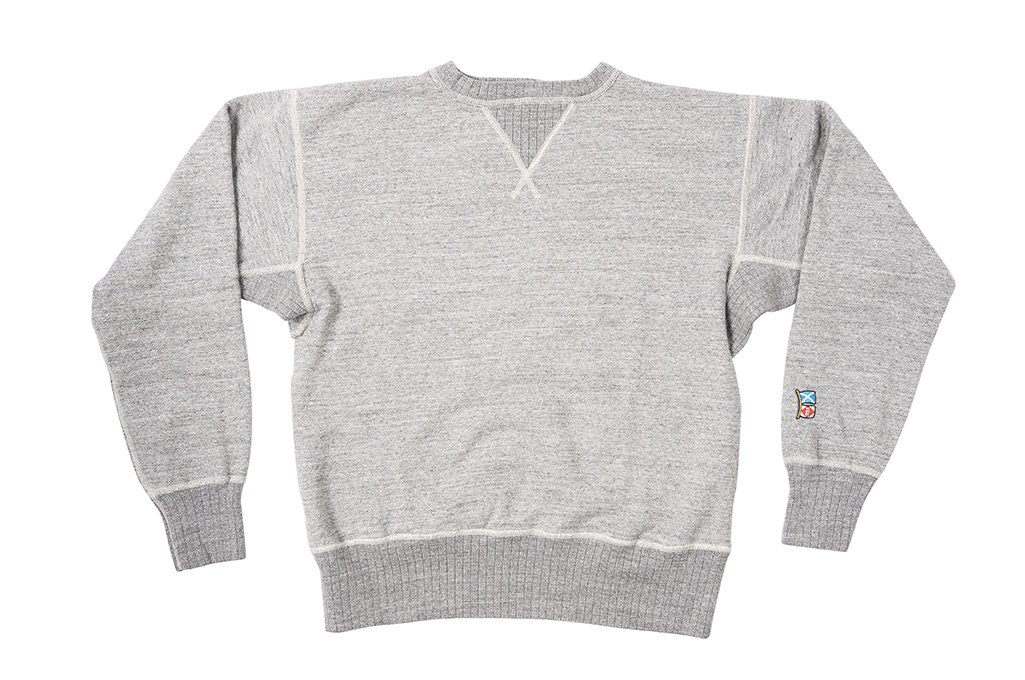 Mister Freedom “The Medalist” Crewneck Sweater - Heather Gray - Image 4