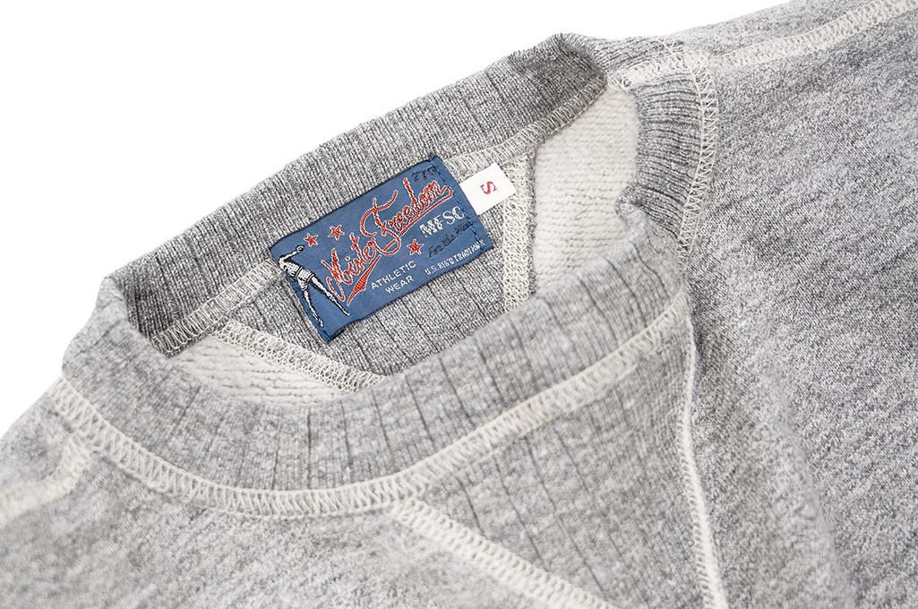 Mister Freedom “The Medalist” Crewneck Sweater - Heather Gray - Image 5