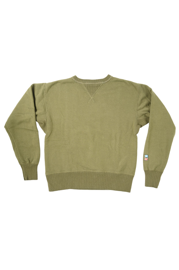 Mister Freedom “The Medalist” Crewneck Sweater - Olive - Image 3