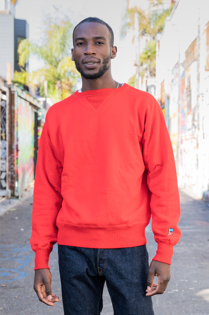 Mister Freedom “The Medalist” Crewneck Sweater - Red - Image 0