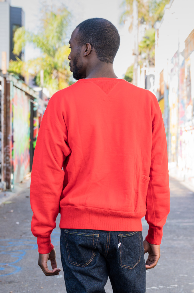 Mister Freedom “The Medalist” Crewneck Sweater - Red - Image 3