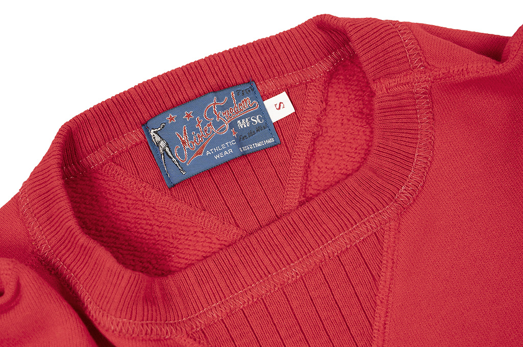 Mister Freedom “The Medalist” Crewneck Sweater - Red - Image 6