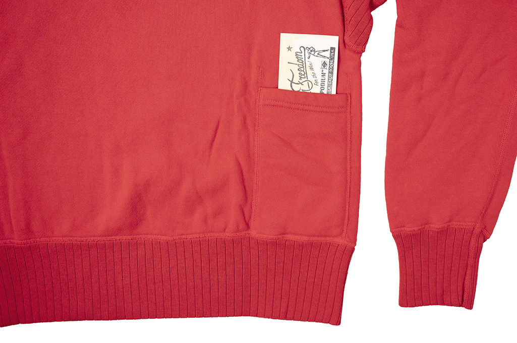 Mister Freedom “The Medalist” Crewneck Sweater - Red - Image 13