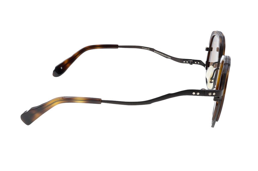 Masahiro Maruyama Titanium Sunglasses - MM-0060 / #3 Havana/Brown - Image 6