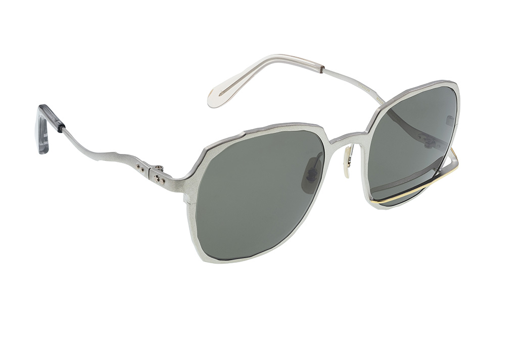 Masahiro Maruyama Titanium Sunglasses - MM-0059 / #1 Silver/Gold - Image 2