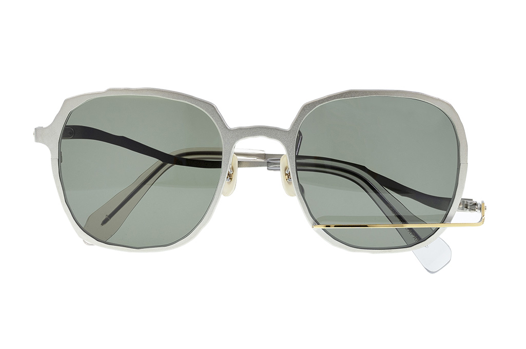 Masahiro Maruyama Titanium Sunglasses - MM-0059 / #1 Silver/Gold - Image 3