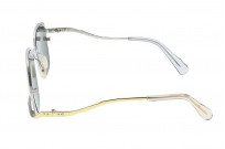 Masahiro Maruyama Titanium Sunglasses - MM-0059 / #1 Silver/Gold - Image 4