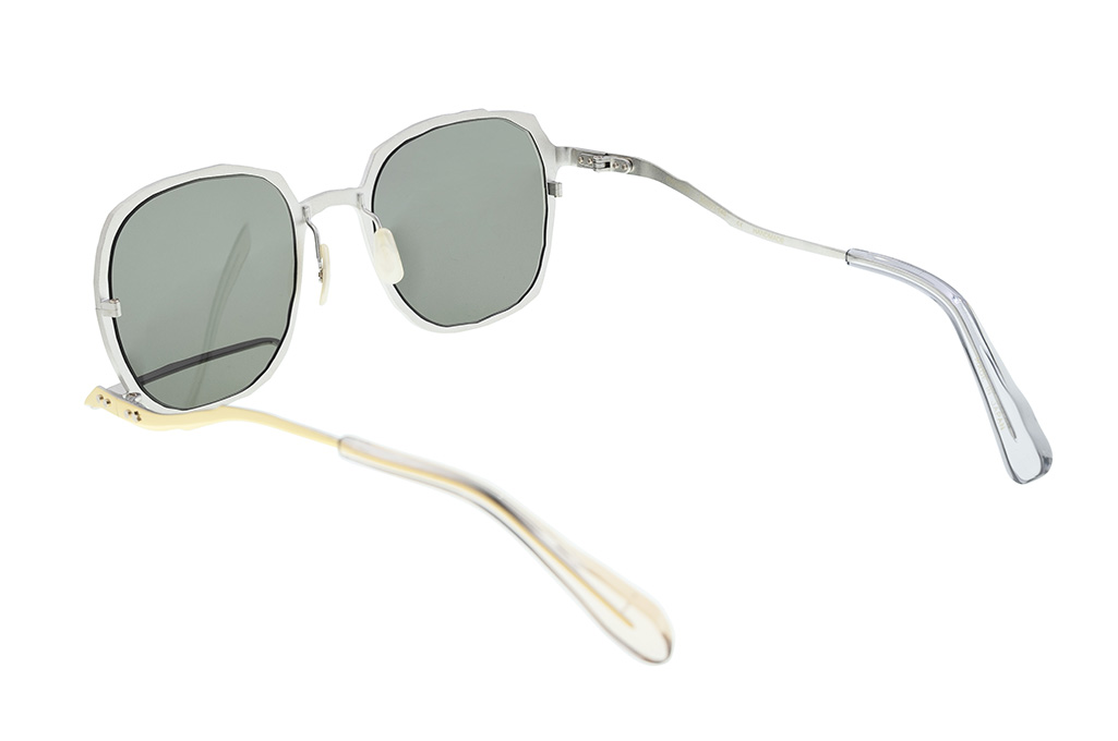 Masahiro Maruyama Titanium Sunglasses - MM-0059 / #1 Silver/Gold - Image 6
