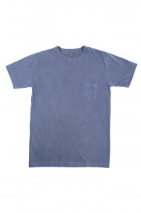 3sixteen Garment Dyed Pocket T-Shirt - French Blue - Image 0