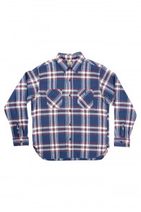 Sugar Cane Twill Check Flannel Shirt - Lot. 28746 Dark Blue/Red Plaid  - Image 3