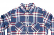 Sugar Cane Twill Check Flannel Shirt - Lot. 28746 Dark Blue/Red Plaid  - Image 5