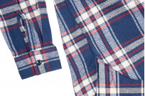 Sugar Cane Twill Check Flannel Shirt - Lot. 28746 Dark Blue/Red Plaid  - Image 9