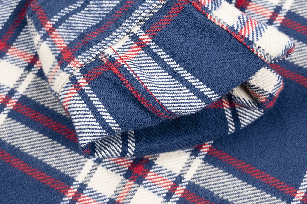 Sugar Cane Twill Check Flannel Shirt - Lot. 28746 Dark Blue/Red Plaid  - Image 10
