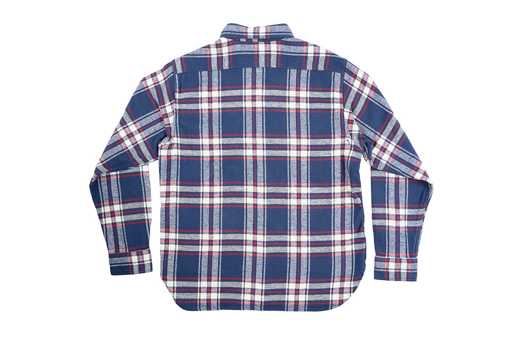 Sugar Cane Twill Check Flannel Shirt - Lot. 28746 Dark Blue/Red Plaid  - Image 12