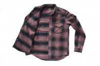 Iron Heart Ultra-Heavy Flannel - Ombre Check 304 Red - Image 8